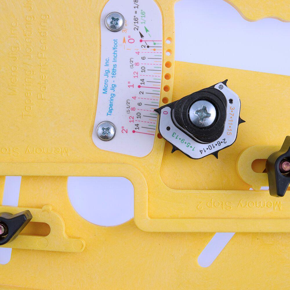 MICRODIAL Tapering Jig for Table Saw, Router Table, Band Saw, Works with GRR-RIPPER 3D Pushblock - Super Arbor