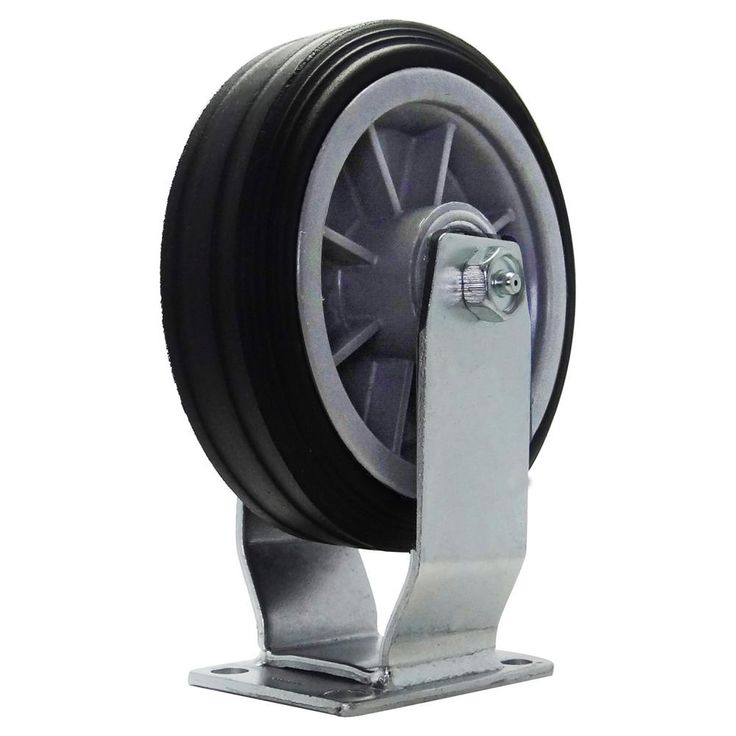 6 in. All-Terrain Rubber Fixed Caster