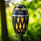 TikiTunes Black Bluetooth Speaker with LED Atmospheric Lighting Effect Bundle & Adjustable 40 in. Pole and Ground Stake - Super Arbor