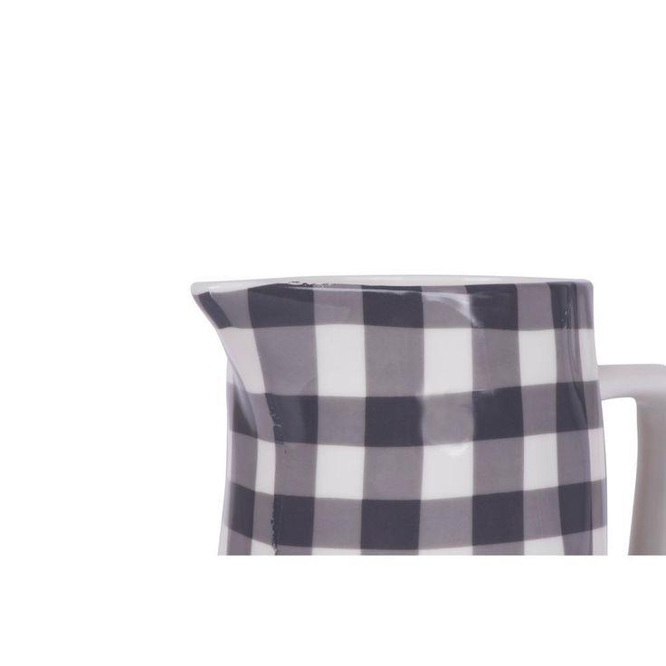 64 oz. Black Gingham Pitcher