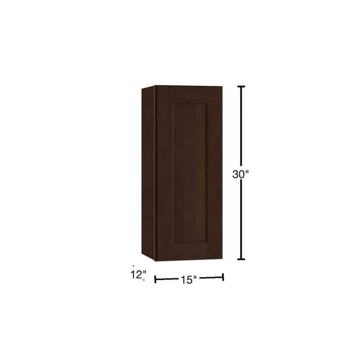 Home Decorators Collection Newport 15 in. W x 12 in. D x 30 in. H Assembled Plywood Wall Kitchen Cabinet in Manganite with Soft Close