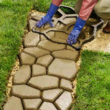 17 in. x 17 in. x 1.5 in. Black Plastic Mold Reusable Concrete Stepping Stone, DIY Paver Pathway Maker - Super Arbor