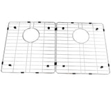 Farmhouse Apron Front Undermount 16-Gauge Stainless Steel 33 in. 50/50 Double Bowl Kitchen Sink with Grid Set and Drains