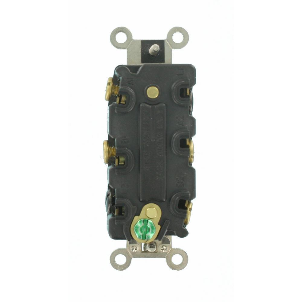 30 Amp Industrial Grade Heavy Duty Double-Pole Double-Throw Center-Off Maintained Contact Toggle Switch, Brown - Super Arbor