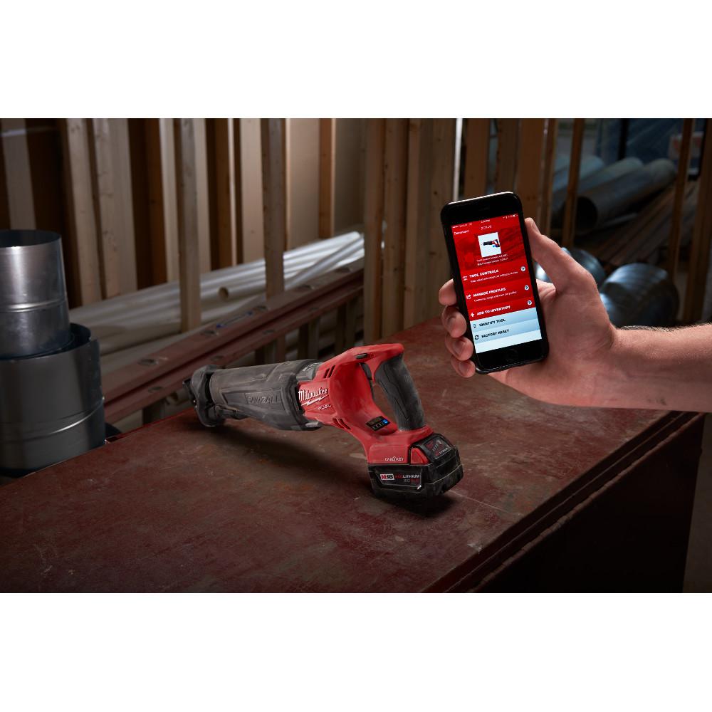 M18 FUEL ONE-KEY 18-Volt Lithium-Ion Brushless Cordless SAWZALL Reciprocating Saw Kit with Two 9.0Ah Batteries