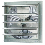 3852 CFM Silver Electric Powered Gable Mount Shutter Fan/Vent - Super Arbor