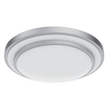 GE 19-in Brushed Nickel Traditional LED Semi-Flush Mount Ceiling Light
