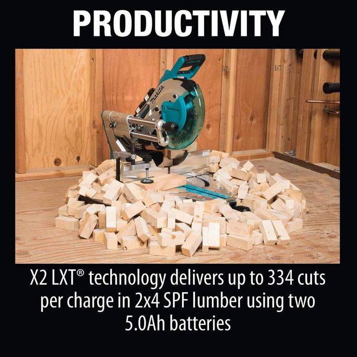 18V X2 LXT Lithium-Ion(36V) Brushless Cordless 10 in. Dual-Bevel Sliding Compound MiterSaw Laser w/BONUS 5.0Ah Batteries