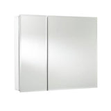 30 in. W x 26 in. H x 5-1/4 in. D Frameless Aluminum Recessed or Surface-Mount Medicine Cabinet with Easy Hang System