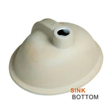 Boyel Living 13 in. x 11 in. Bathroom Ceramic Sink Oval Lavatory Undercounter in White,