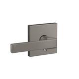 Schlage Custom Northbrook Lever with Collins Trim, Matte Black – Combined Interior Hall/Closet & Bed/Bath Door Lever