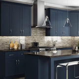 Home Decorators Collection Washington Vessel Blue Plywood Shaker Assembled Vanity Sink Base Kitchen Cabinet Sft Cls 36 in W x 24 in D x 34.5 in H