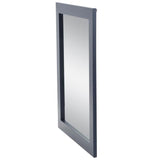 25.67 in. W x 31.38 in. H Framed Rectangular Bathroom Vanity Mirror in Blue