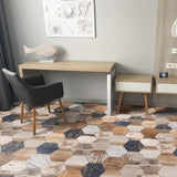 Gaugin Hex Catan Shadow 8-5/8 in. x 9-7/8 in. Porcelain Floor and Wall Tile (11.56 sq. ft. / case)