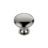 1-1/8 in. Brushed Nickel Contemporary and Modern Knob - Super Arbor