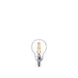 Philips 60-Watt Equivalent G16.5 Dimmable LED Light Bulb with Warm Glow Dimming Effect Soft White (2-Pack)