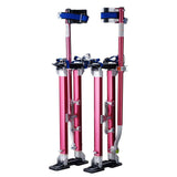 24 in. to 40 in. Adjustable Height Drywall Stilts in Red - Super Arbor