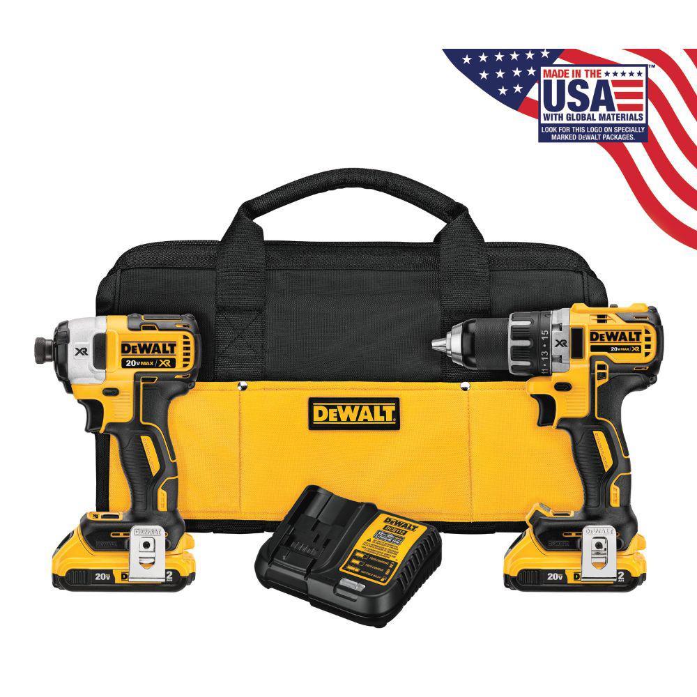 20-Volt Max Lithium-Ion Cordless Combo Kit (10-Tool) w/ (2) Batteries 2.0Ah, Charger & Tool Bag - Super Arbor