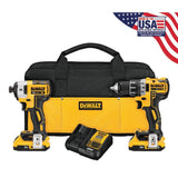 20-Volt Max Lithium-Ion Cordless Combo Kit (10-Tool) w/ (2) Batteries 2.0Ah, Charger & Tool Bag - Super Arbor