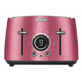 4-Slice Red Toaster with Rack