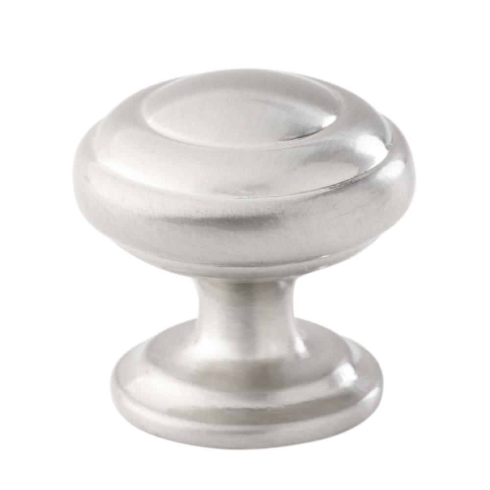 Zephyr 1-1/4 in. Satin Nickel Cabinet Knob - Super Arbor