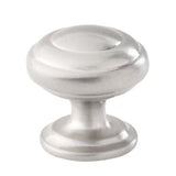 Zephyr 1-1/4 in. Satin Nickel Cabinet Knob - Super Arbor