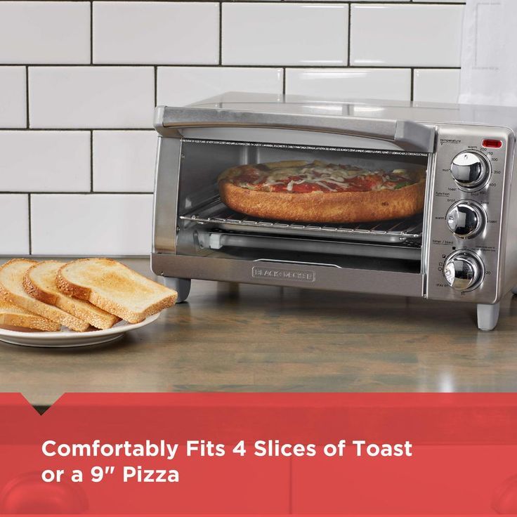 4-Slice Stainless Steel Toaster Oven