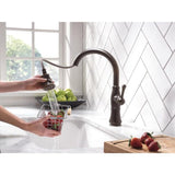 Delta Cassidy Venetian Bronze 1-Handle Deck-Mount Pull-Down Handle Kitchen Faucet