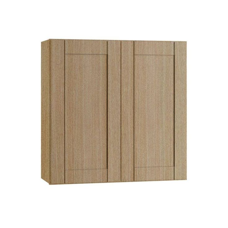 Home Decorators Collection Washington 27 in. W x 12 in. D x 36 in. H Assembled Plywood Wall Kitchen Cabinet in Vanguard Oak with Soft Close Doors