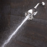 3-Spray 4.1 in. Single Wall MountHigh Pressure Fixed Adjustable Shower Head in Polished Chrome - Super Arbor