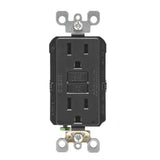 15 Amp Self-Test SmartlockPro Slim Duplex GFCI Outlet, Gray - Super Arbor