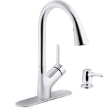 Setra Single-Handle Touchless Pull-Down Sprayer Kitchen Faucet in Vibrant Stainless - Super Arbor