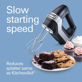 Professional 5-Speed Black Hand Mixer