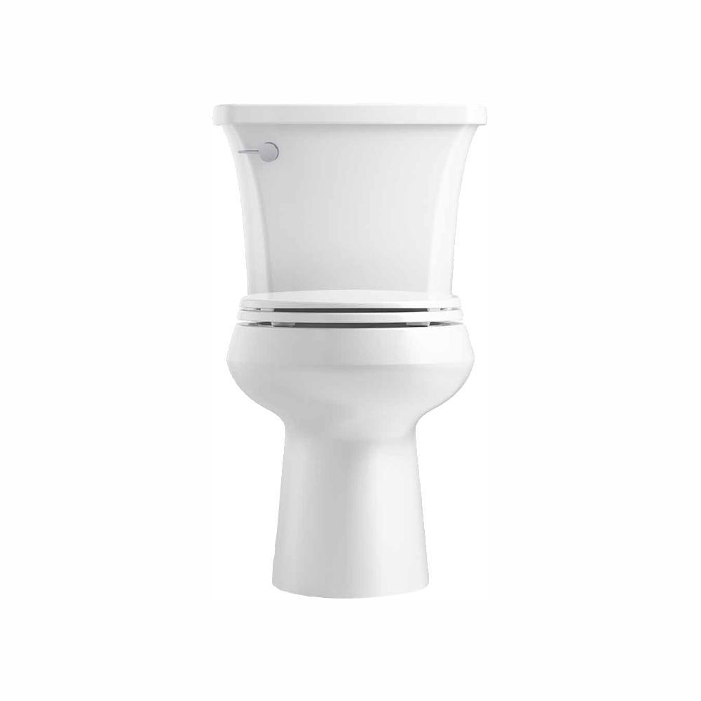 Highline Arc The Complete Solution 2-piece 1.28 GPF Single Flush Round-Front Toilet in White, Seat Included (3-Pack) - Super Arbor