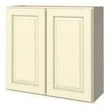 allen + roth Annscroft 36-in W x 36.125-in H x 12-in D Hazelnut Maple Door Wall Semi-Custom Cabinet
