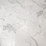 Regent Statuario 24-in x 24-in Polished Porcelain Marble Look Floor and Wall Tile (3.87-sq. ft/ Piece)