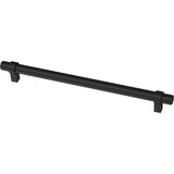 Essentials 3-3/4 in. (96mm) Center-to-Center Wrapped Matte Black Bar Pull (24-Pack) - Super Arbor