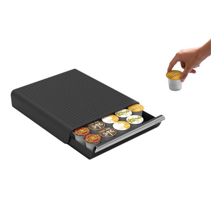 Coupe 30-Capacity Black Coffee Pod Storage Drawer