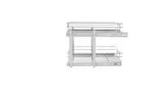 Rev-A-Shelf 11.75-in W x 18-in H 2-Tier Pull Out Metal Soft Close Baskets & Organizers
