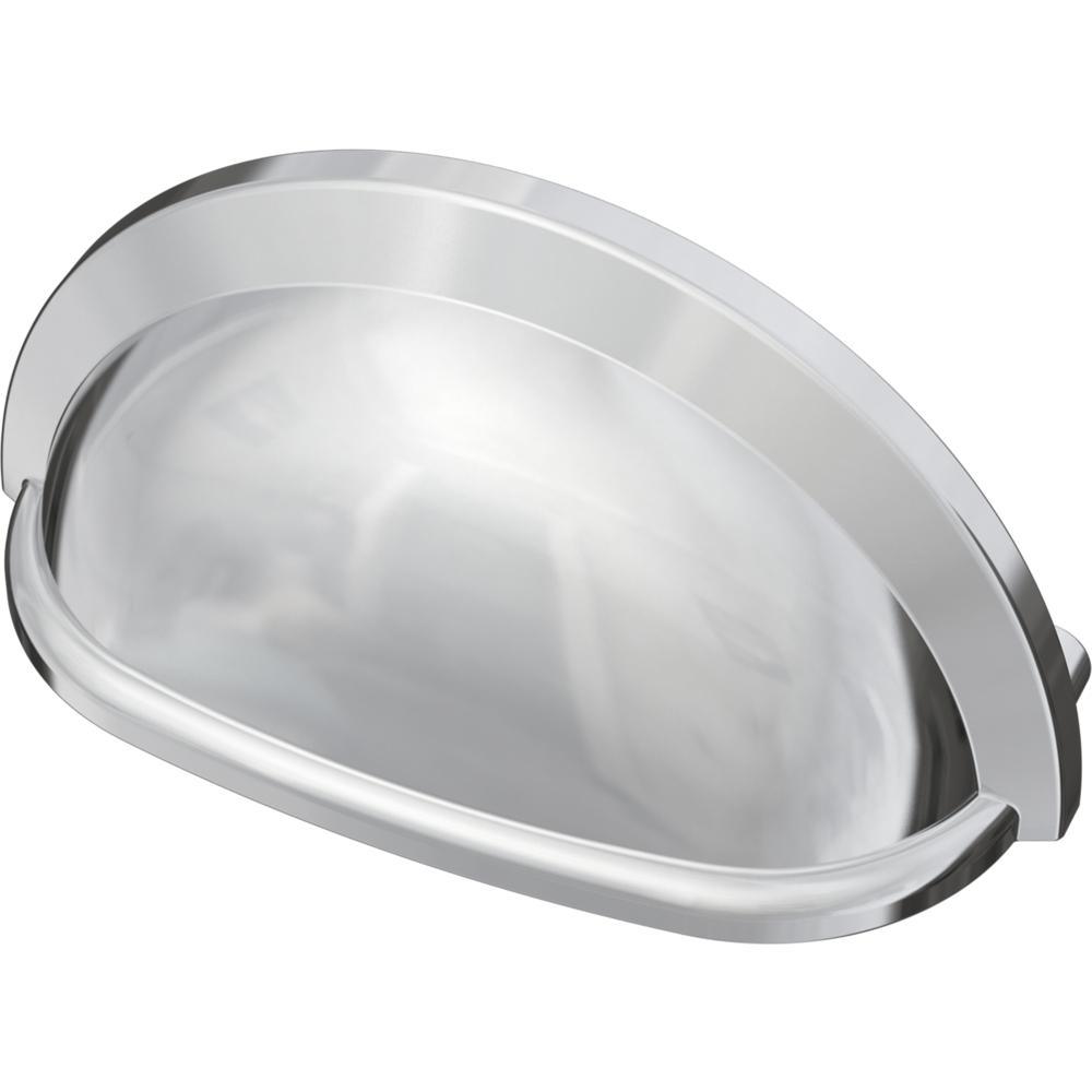 Essentials 3 in. (76mm) Center-to-Center Matte Black Cup Pull (12-Pack) - Super Arbor