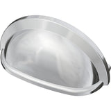 Essentials 3 in. (76mm) Center-to-Center Matte Black Cup Pull (12-Pack) - Super Arbor