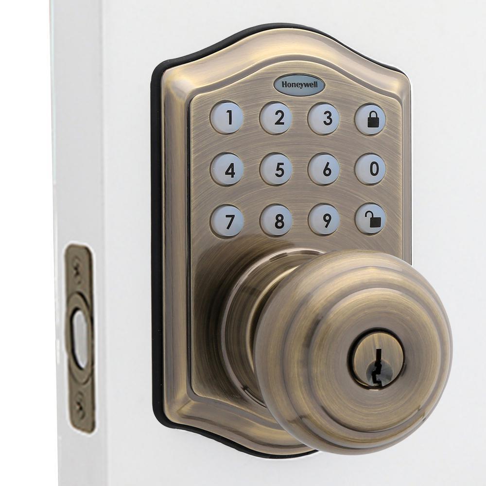 Oil Rubbed Bronze Keypad Electronic Knob Entry Door Lock - Super Arbor