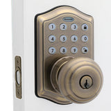 Oil Rubbed Bronze Keypad Electronic Knob Entry Door Lock - Super Arbor