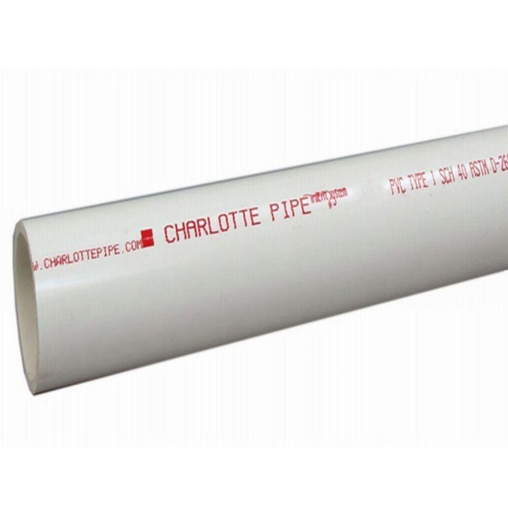 3/4 in. x 2 ft. PVC Schedule 40 Pressure Plain End Pipe - Super Arbor