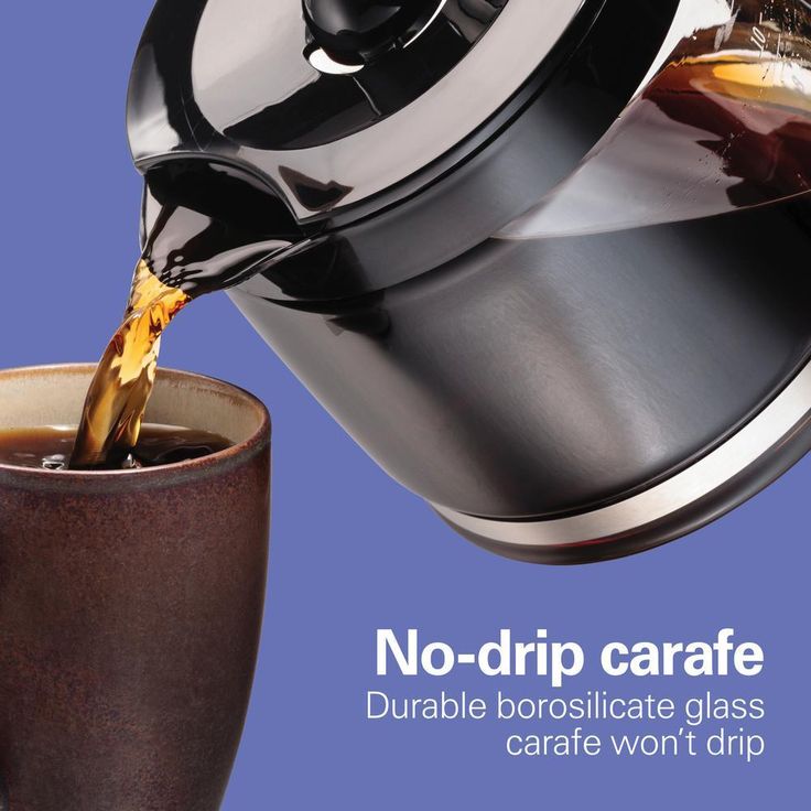 Compact 12-Cup Black Programmable Drip Coffee Maker