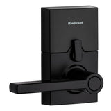 917 SmartCode Matte Black Contemporary Electronic Single-Cylinder Halifax Door Lever Featuring SmartKey Security - Super Arbor