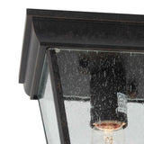 1 Light Outdoor Ceiling Lantern in Oil Rubbed Bronze