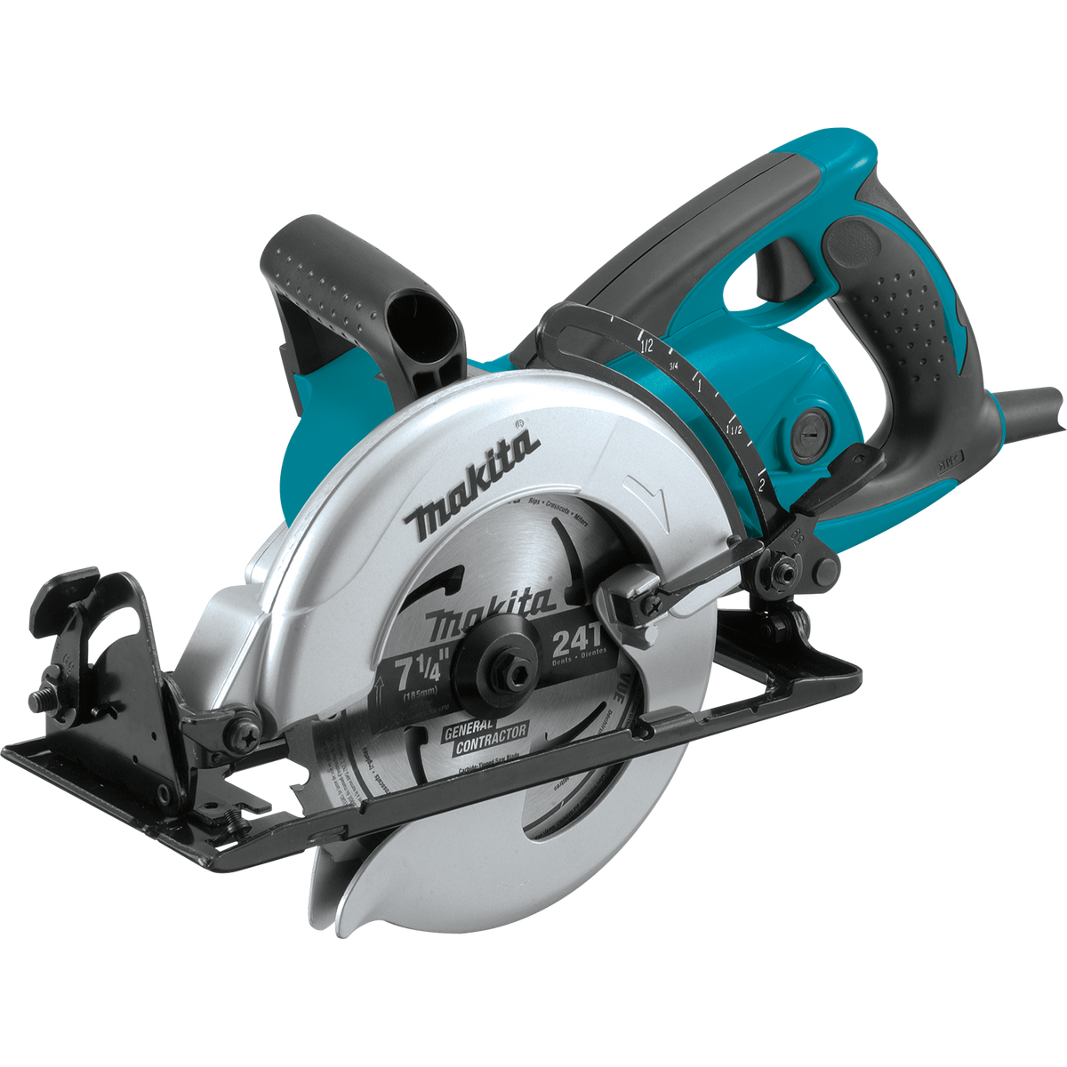 Makita 15 Amp 7-1/4 in. Corded Hypoid Circular Saw with 51.5° Bevel Capacity and 24T Carbide Blade