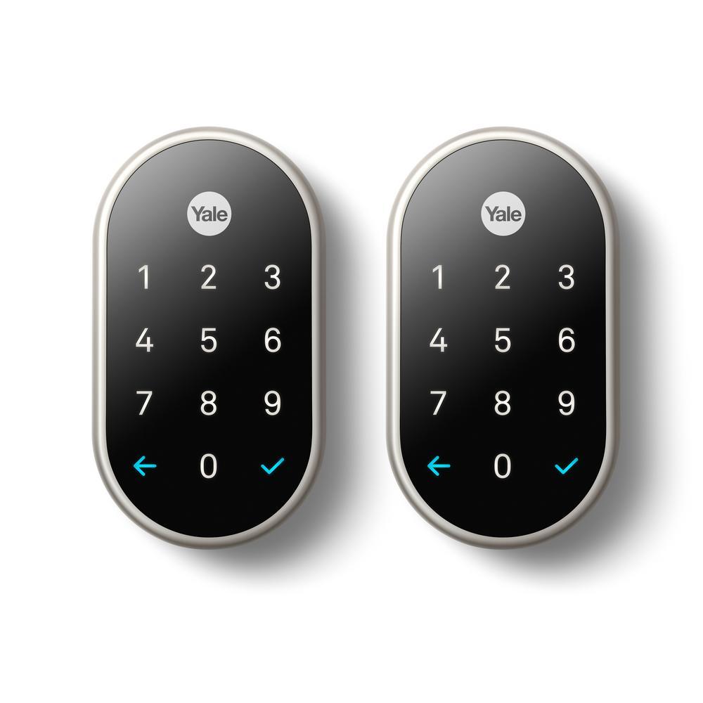 Nest x Yale Lock Satin Nickel with Google Nest Connect - Super Arbor