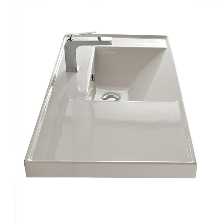 Nameeks ML Wall Mounted Vessel Bathroom Sink in White